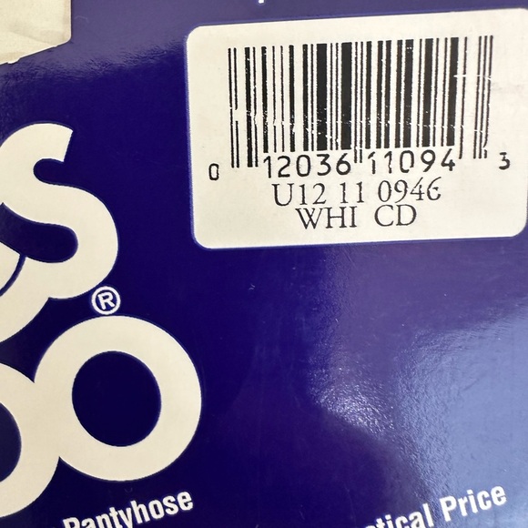 Hanes Too Pantyhose Size CD in White - Picture 4 of 4